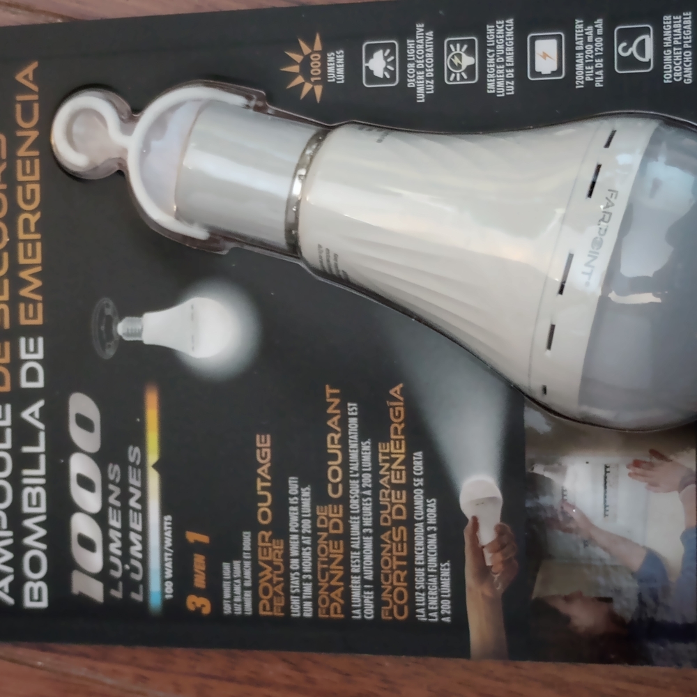 White Emergency LED Bulb